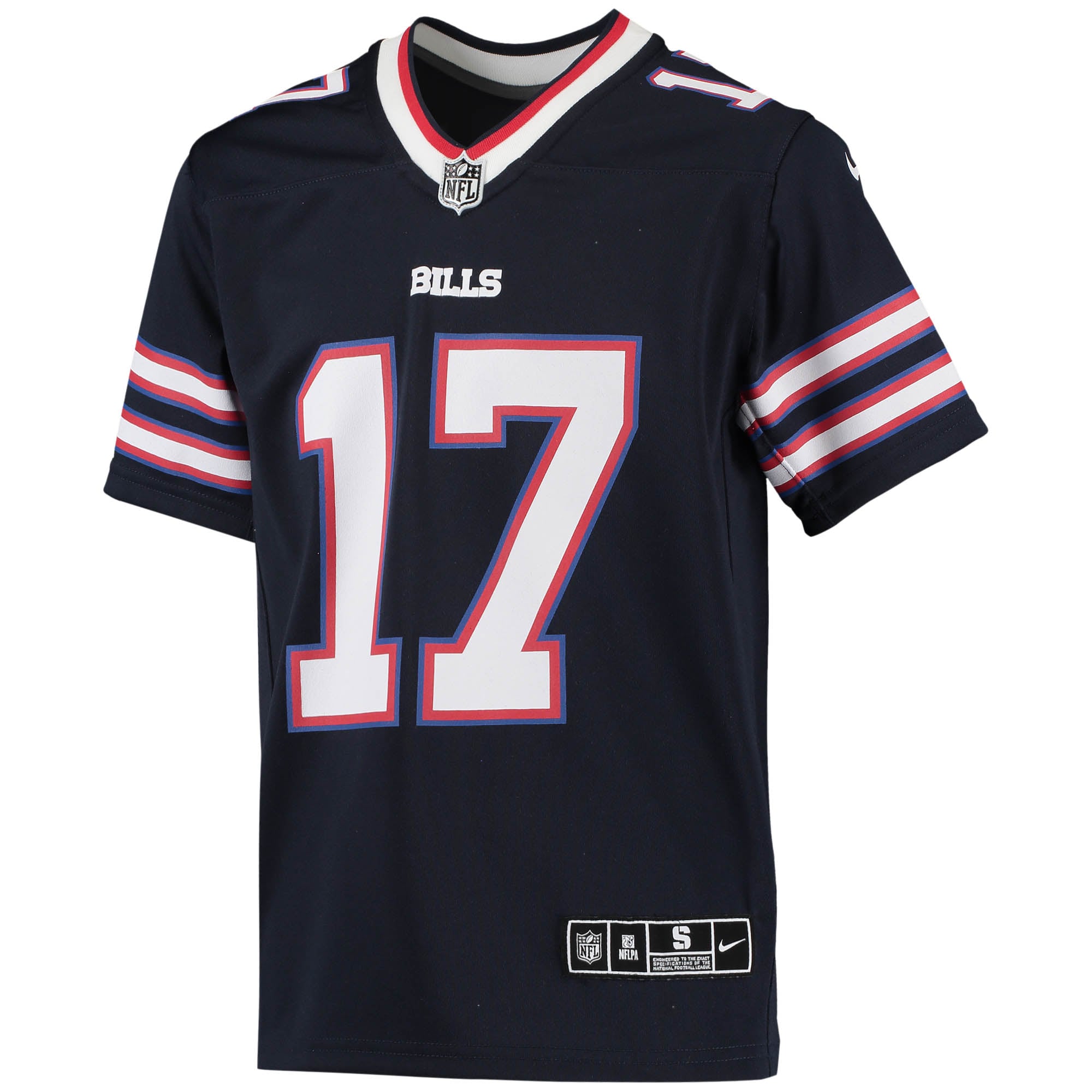 Buffalo Bills Josh Allen Navy Inverted Team Game NFL Jersey Youth