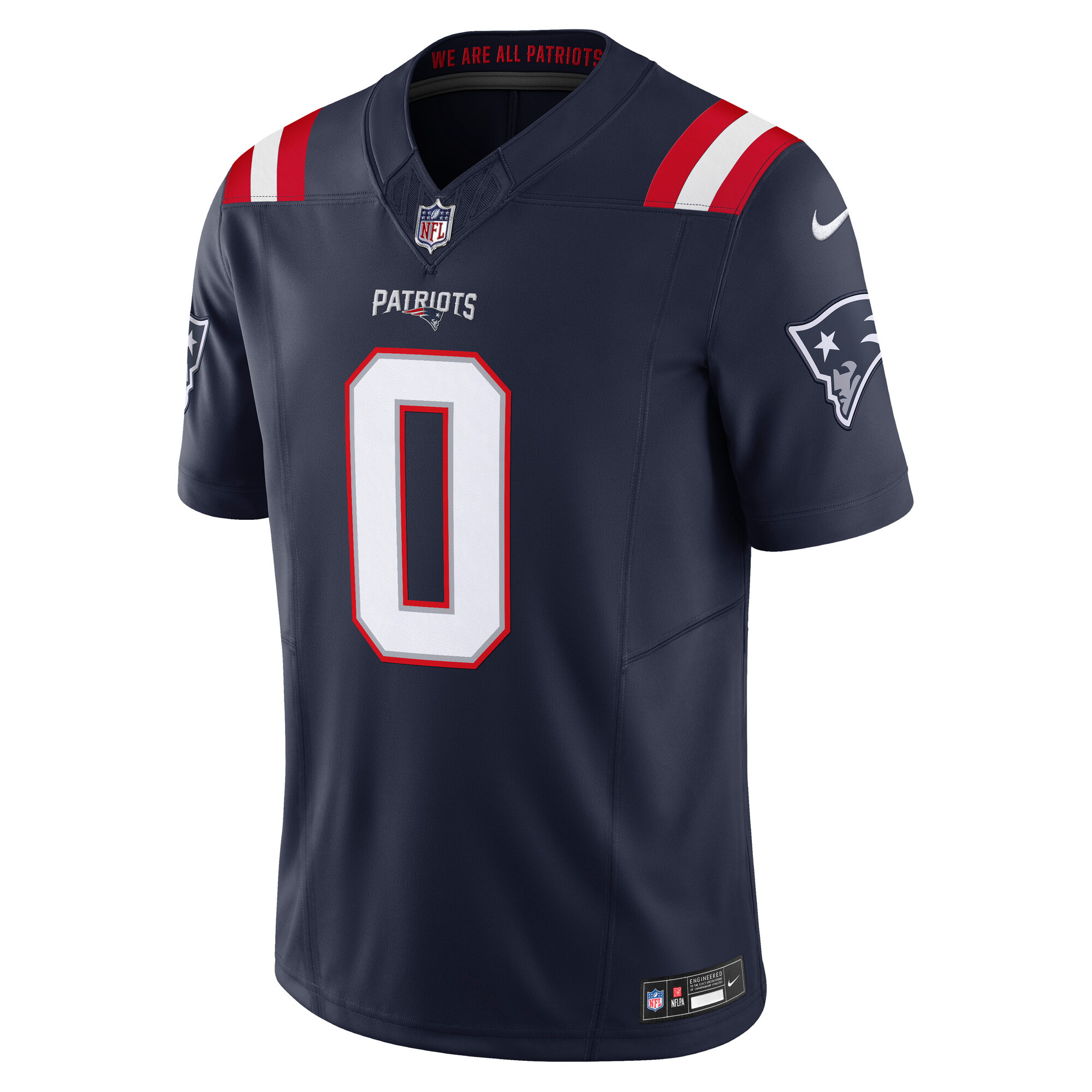 New England Patriots Christian Gonzalez Navy Vapor F.U.S.E. Limited NFL Jersey Men's