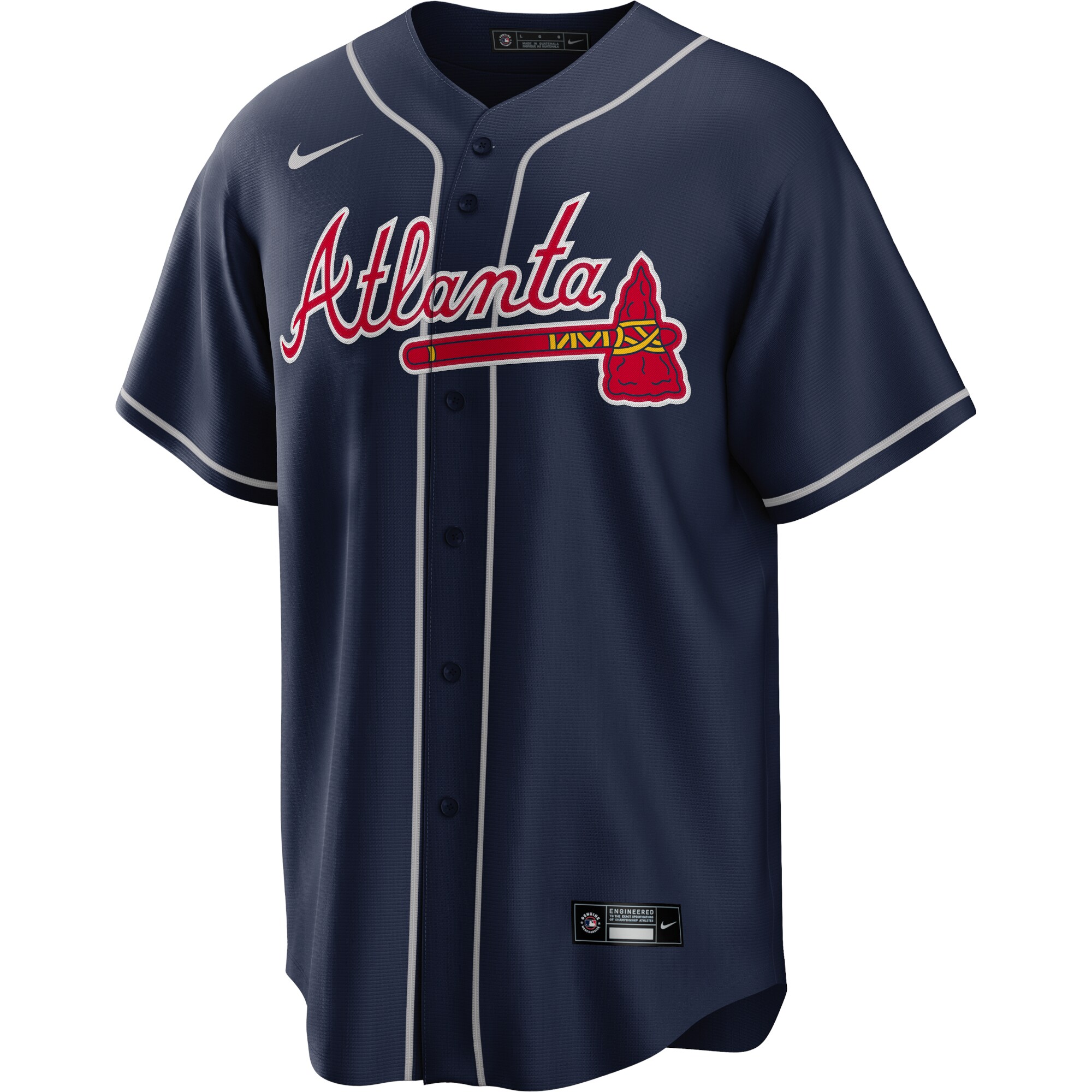 Atlanta Braves Ronald Acu?a Jr. Navy Big Tall Alternate Player MLB Jersey Men's