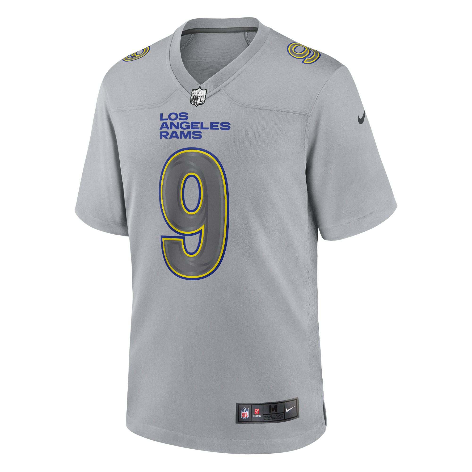 Los Angeles Rams Matthew Stafford Gray Atmosphere Fashion Game NFL Jersey Men's