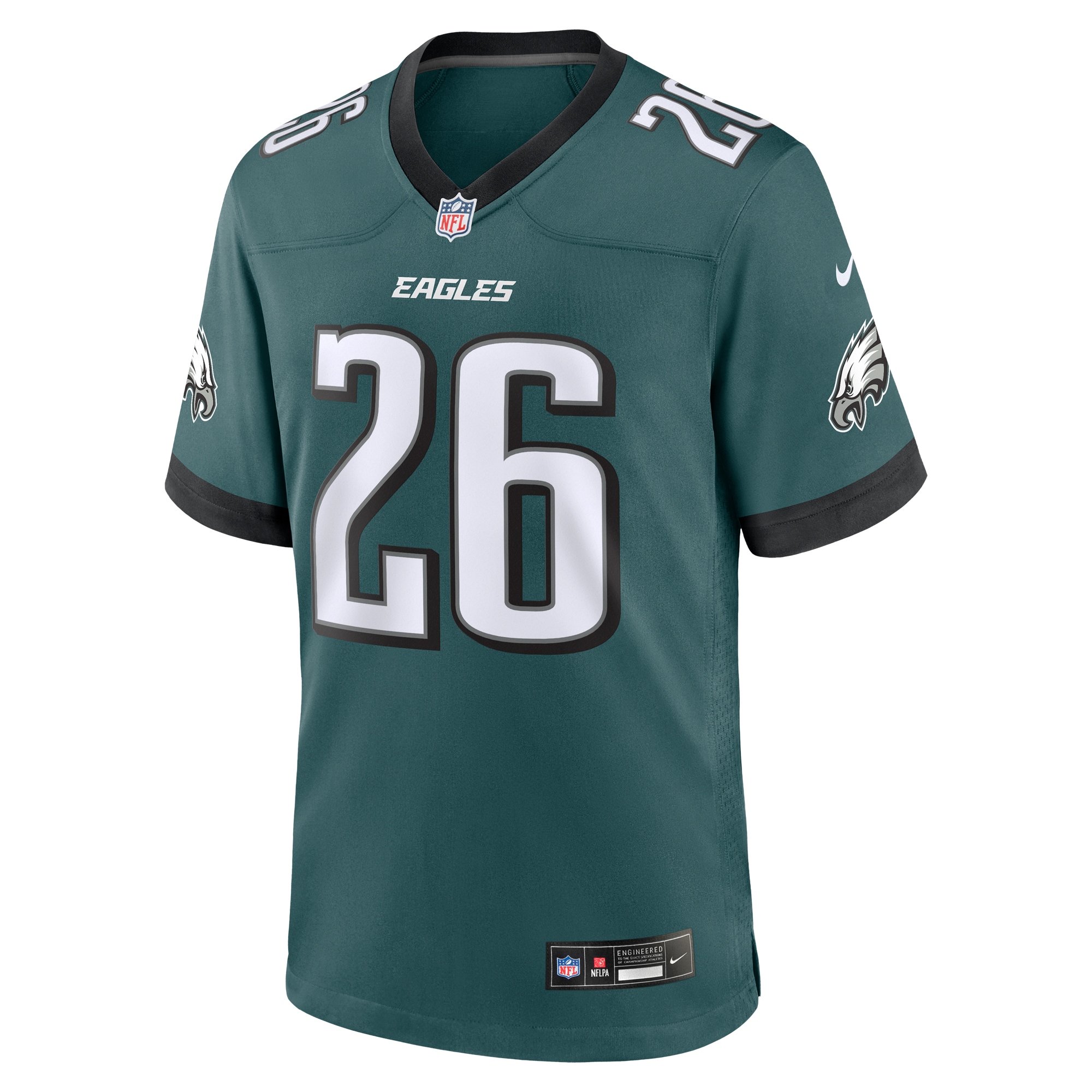 Philadelphia Eagles Saquon Barkley Midnight Green Game Player NFL Jersey Men's