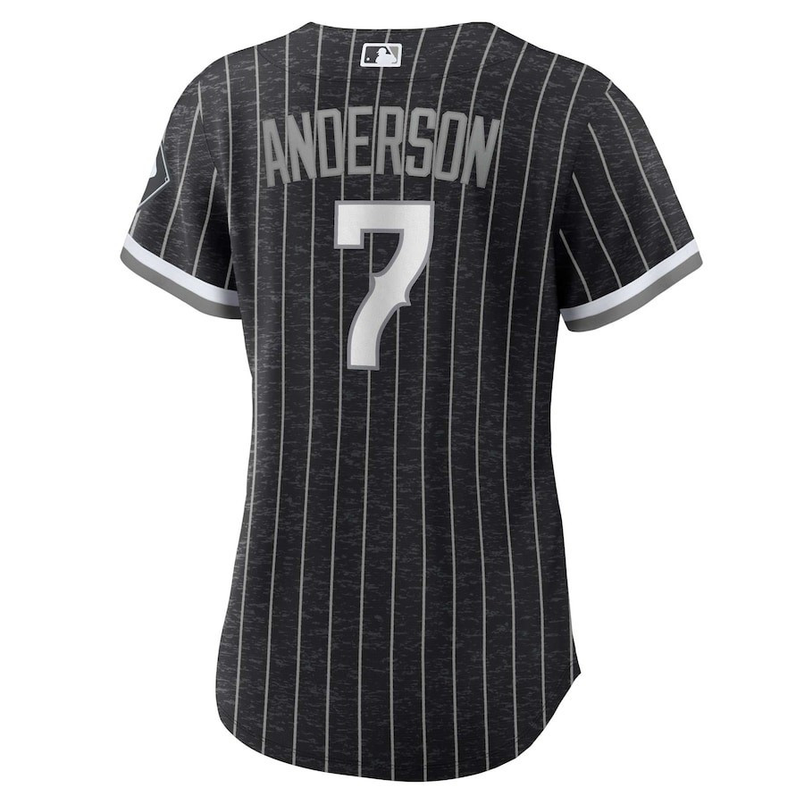 Tim Anderson 7 Chicago White Sox City Connect Player Black MLB Jersey Women's