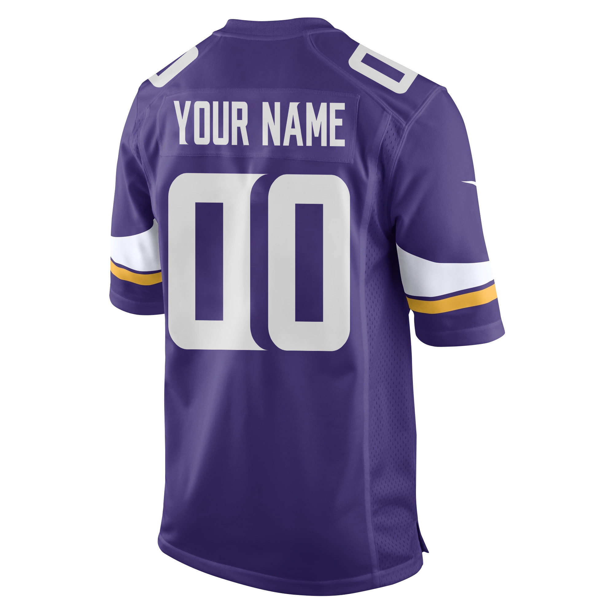 Minnesota Vikings Super Bowl LIX New Orleans Patch Game Custom Purple NFL Jersey Men's