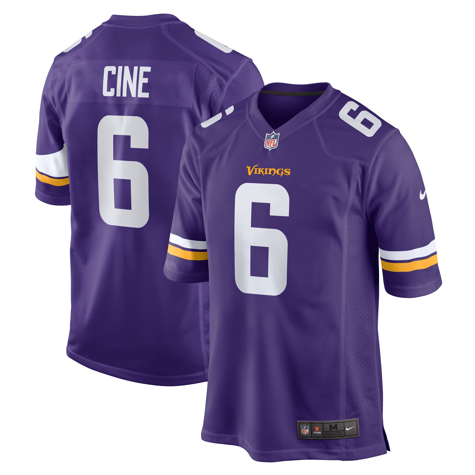 Minnesota Vikings Lewis Cine Purple Game Player NFL Jersey Men's