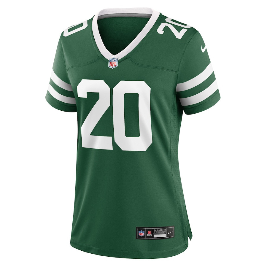 Breece Hall 20 New York Jets Game Women, Green NFL Jersey Women's