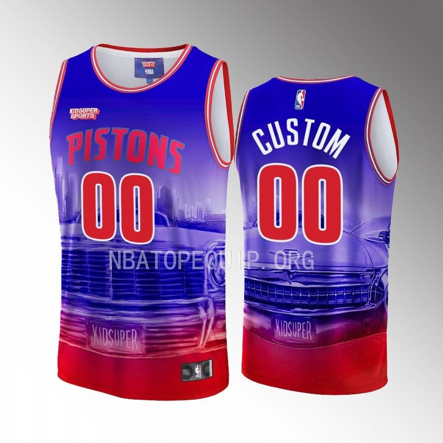Custom Detroit Pistons KidSuper Studio Unisex Hometown NBA Jersey Unisex