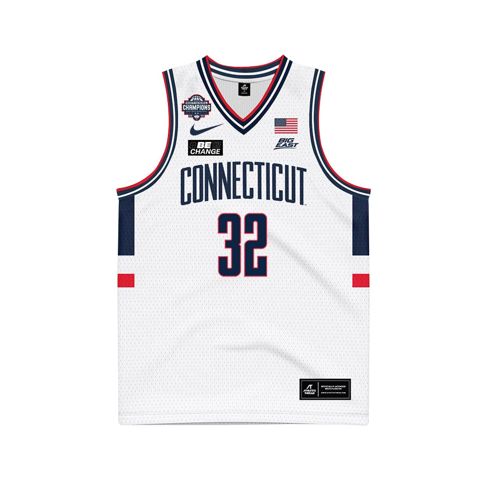 Donovan Clingan 32 UConn Huskies 2024 National Champions Patch Unisex NCAA Jersey Unisex