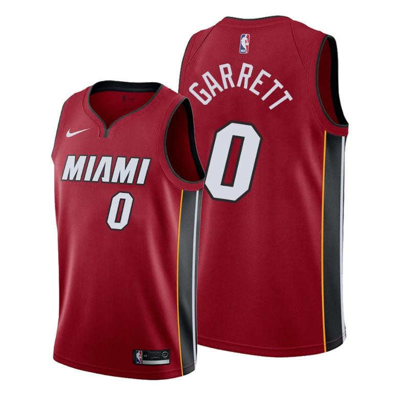 Marcus Garrett 0 Miami Heat Statement Edition Red NBA Jersey Men's