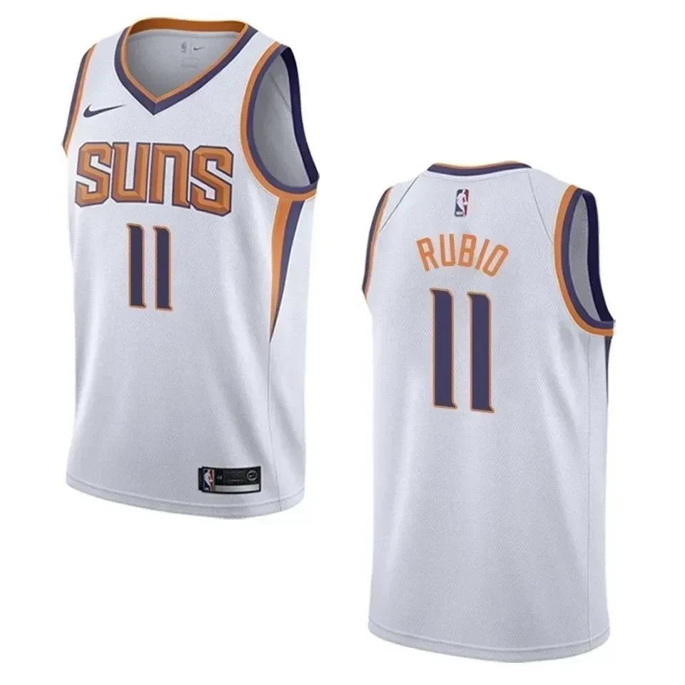 Phoenix Suns 11 Ricky Rubio Association Swingman White NBA Jersey Men's