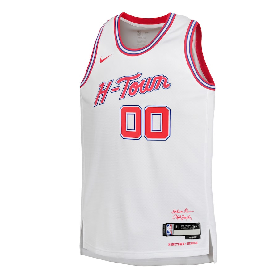 Houston Rockets 2023/24 City Edition Swingman Custom White NBA Jersey Youth