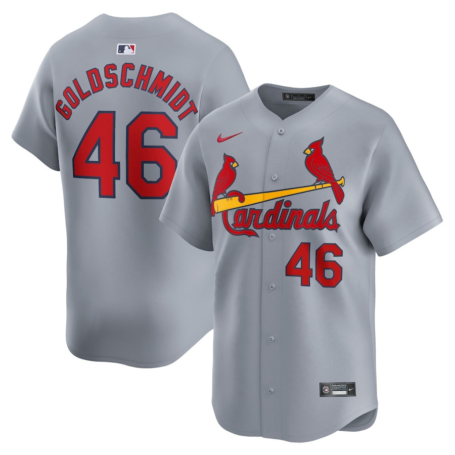 Paul Goldschmidt 46 St. Louis Cardinals Away Limited Player Gray MLB Jersey Men's