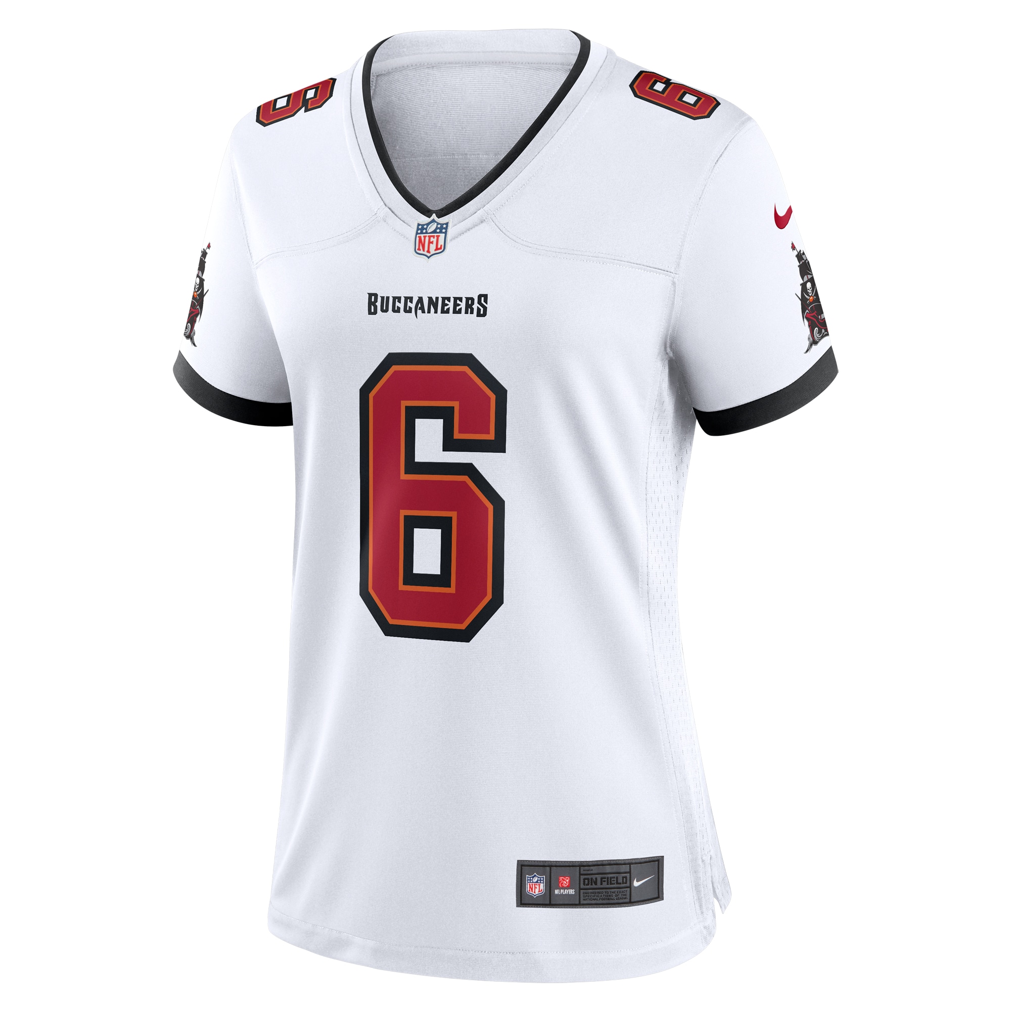 Tampa Bay Buccaneers Baker Mayfield White Away Game NFL Jersey Women's