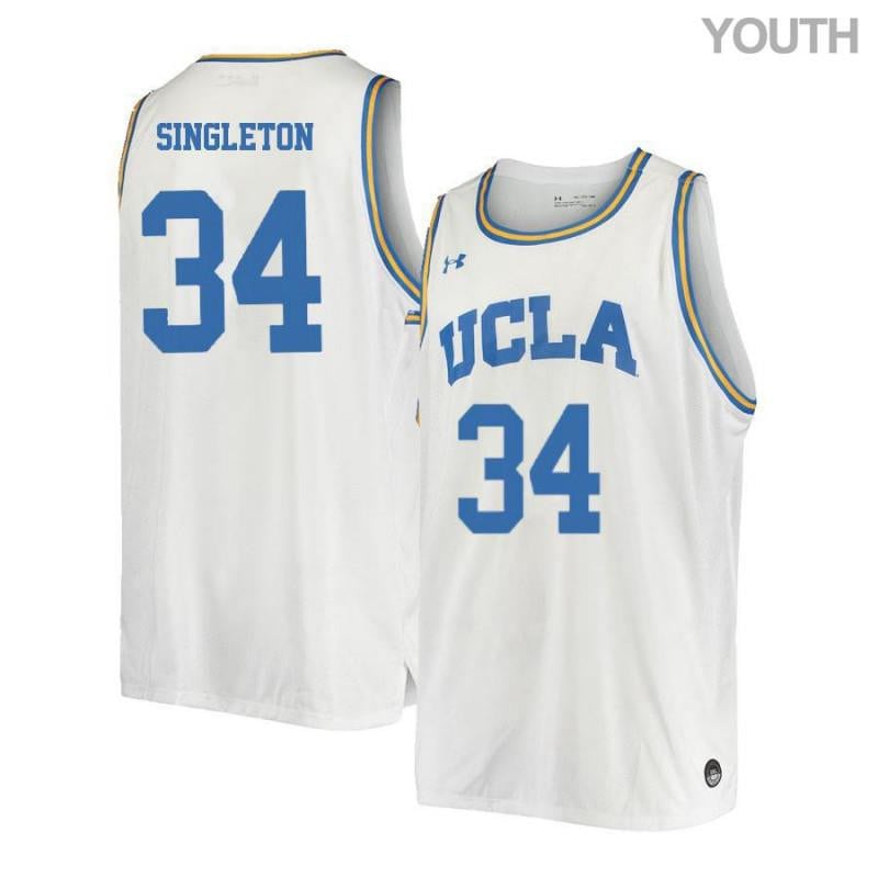 34 David Singleto White Retro Elite UCLA Bruins NCAA Jersey Youth