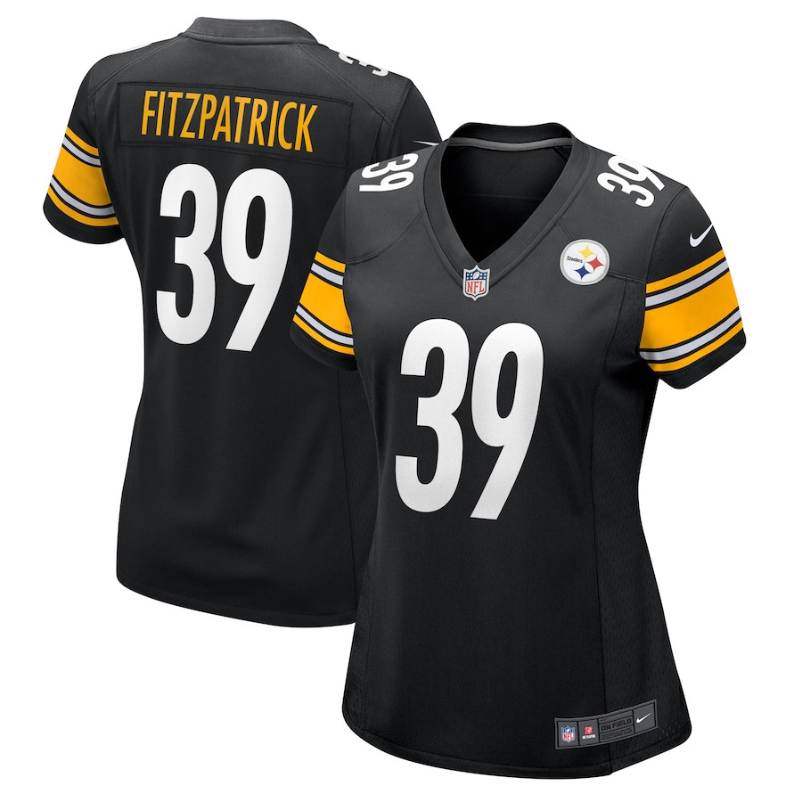Minkah Fitzpatrick 39 Pittsburgh Steelers Game Black NFL Jersey Women's