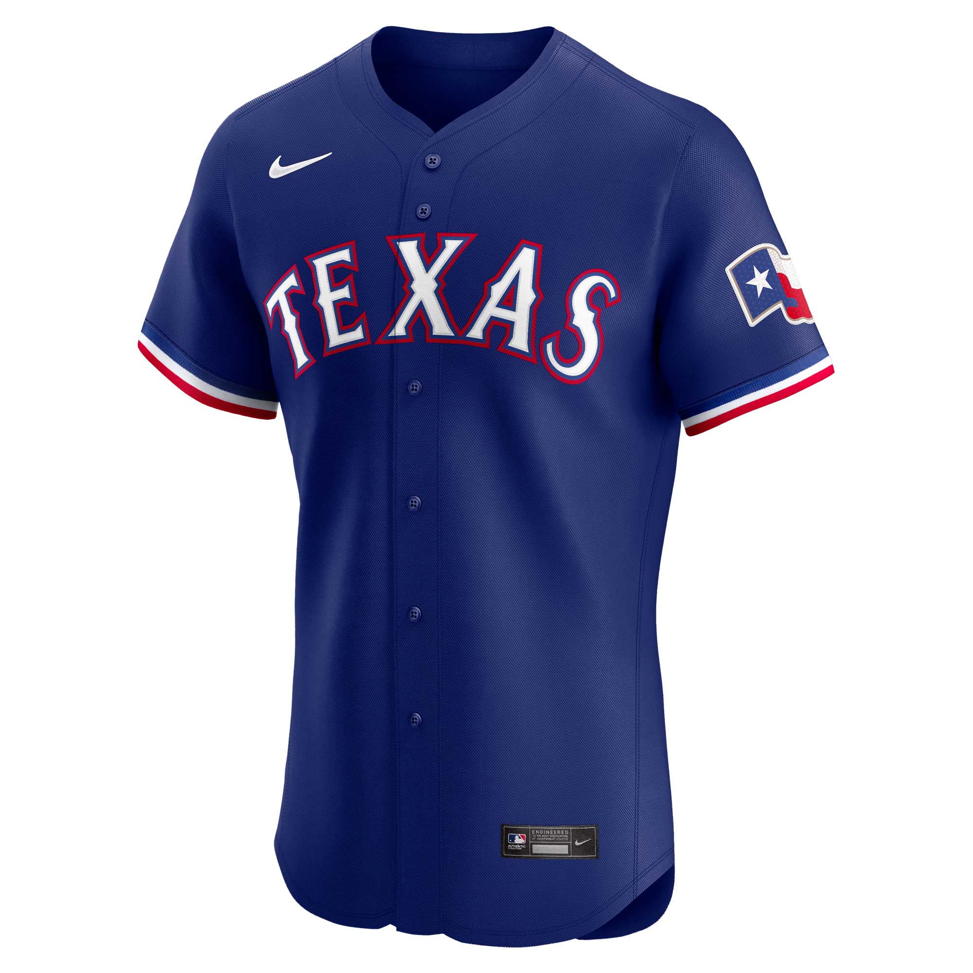 Texas Rangers Royal Alternate Vapor Premier Elite Patch MLB Jersey Men's