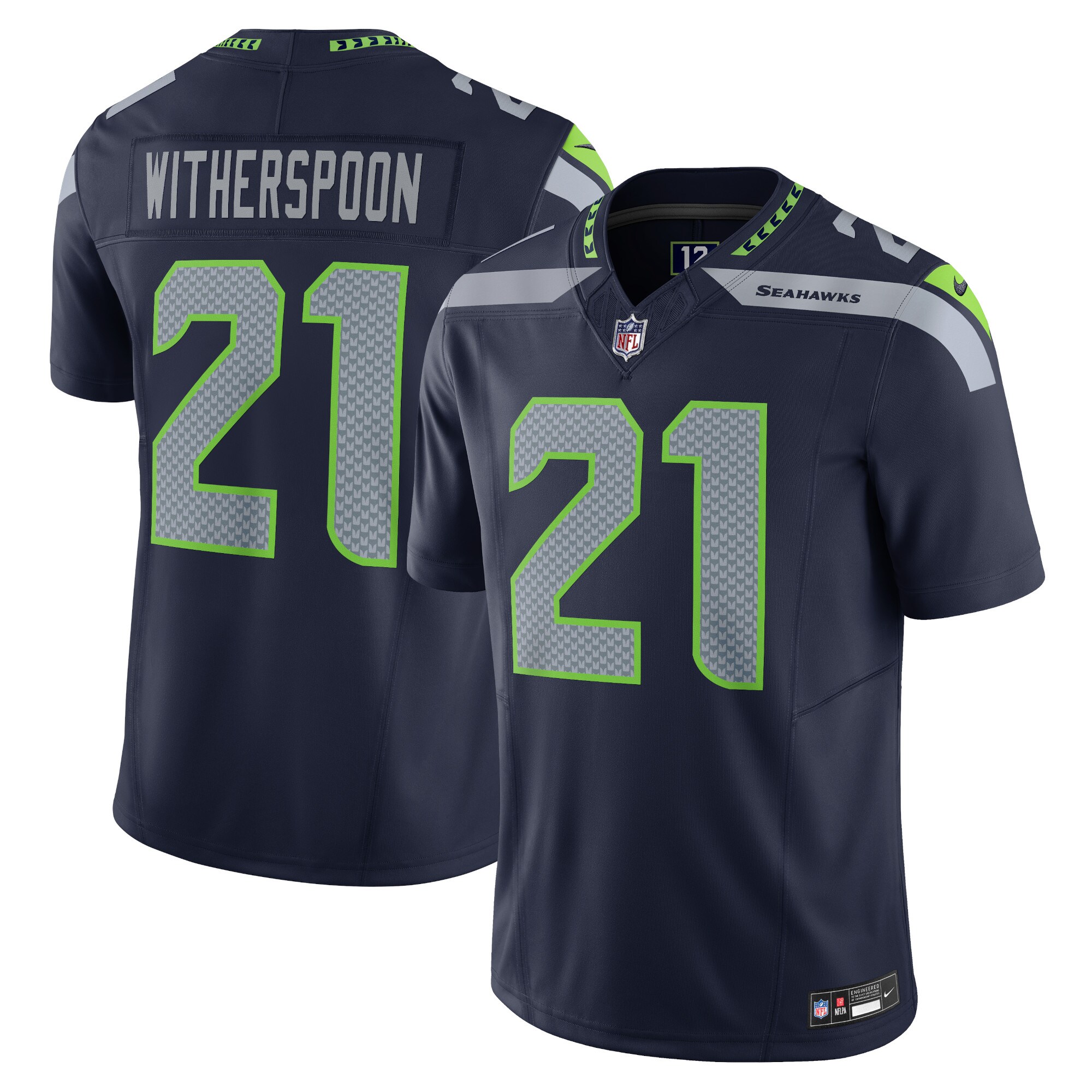 Seattle Seahawks Devon Witherspoon Navy Vapor F.U.S.E. Limited NFL Jersey Men's
