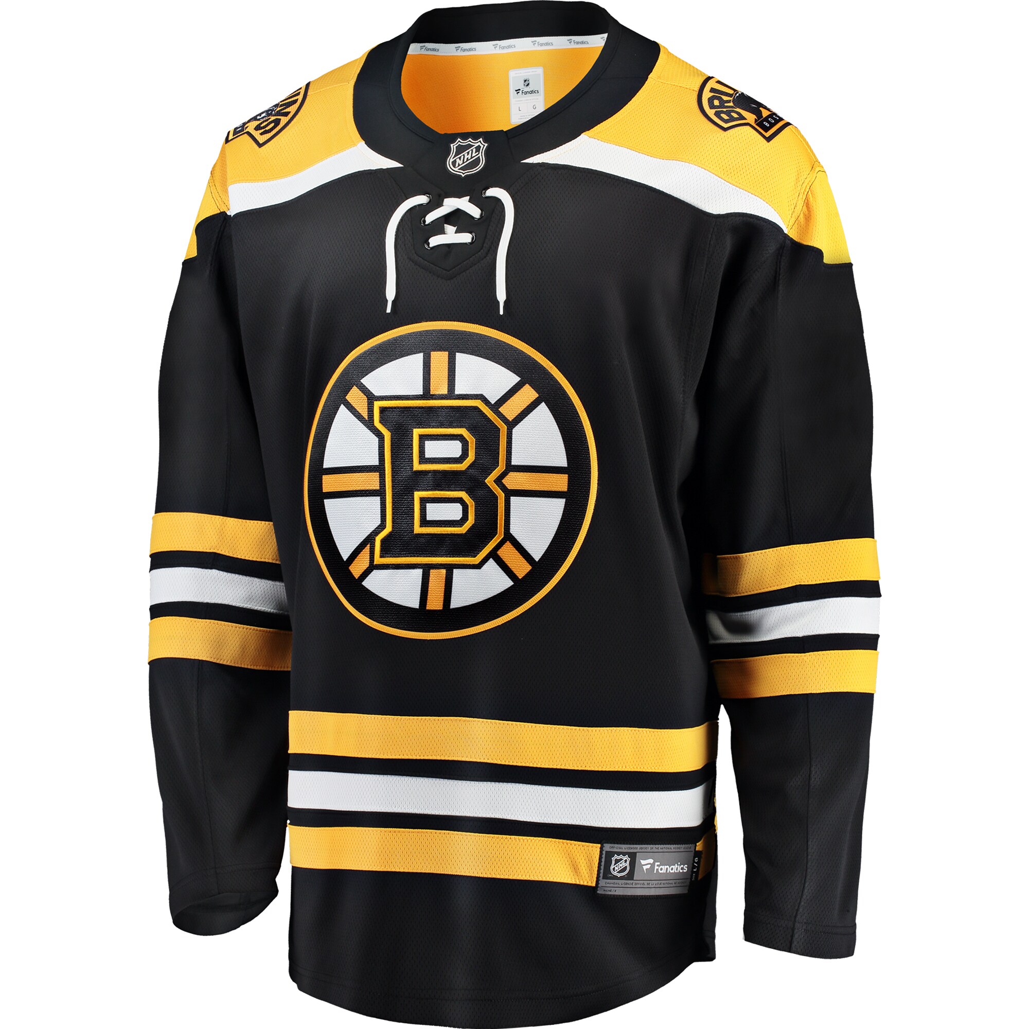 Boston Bruins Black Breakaway Home NHL Jersey Men's