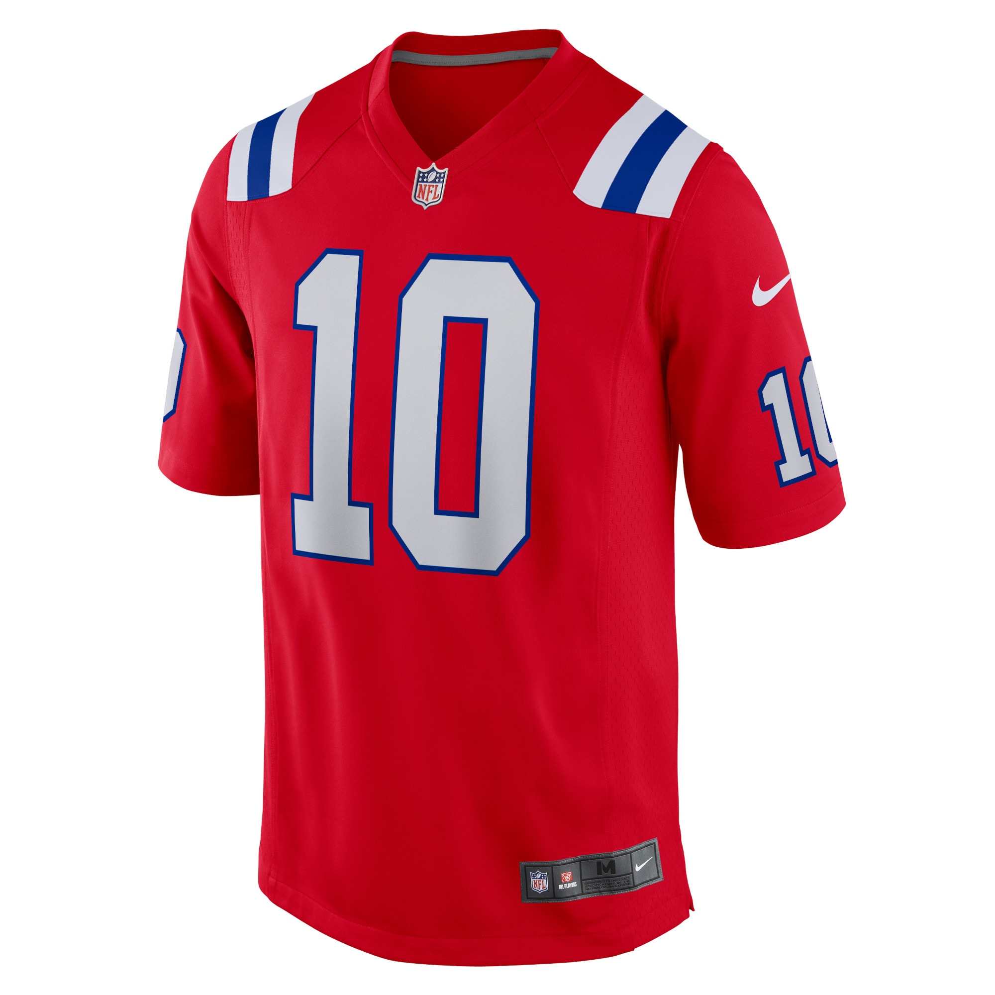 New England Patriots Mac Jones Red Alternate Game NFL Jersey Men's
