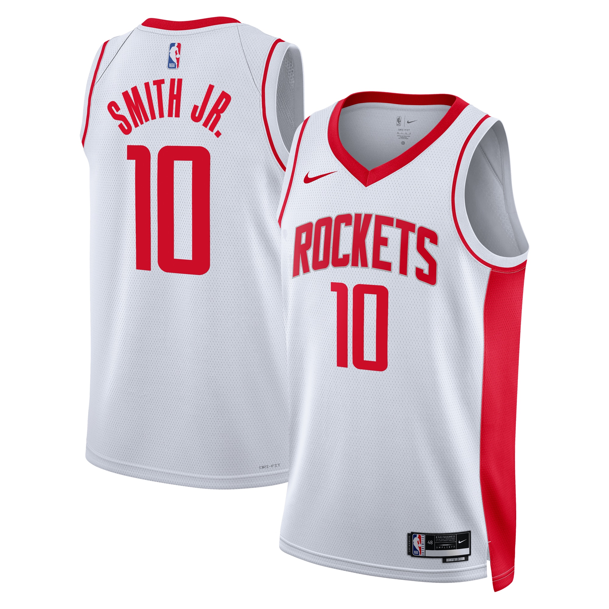 Houston Rockets Association Edition Swingman White Jabari Smith Jr Unisex NBA Jersey Unisex