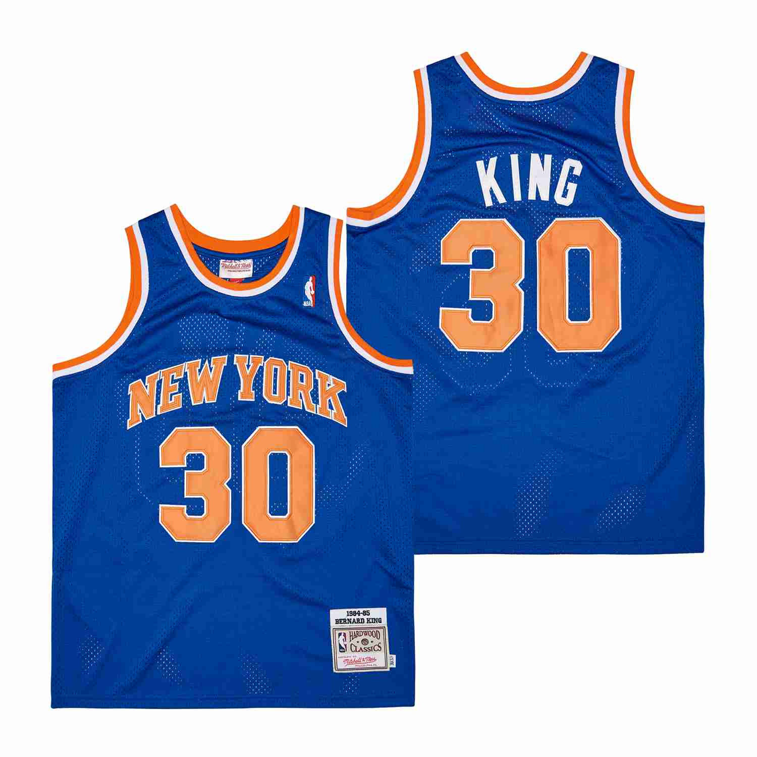 King 30 New York Knicks Throwback Swingman Blue NBA Jersey Men's