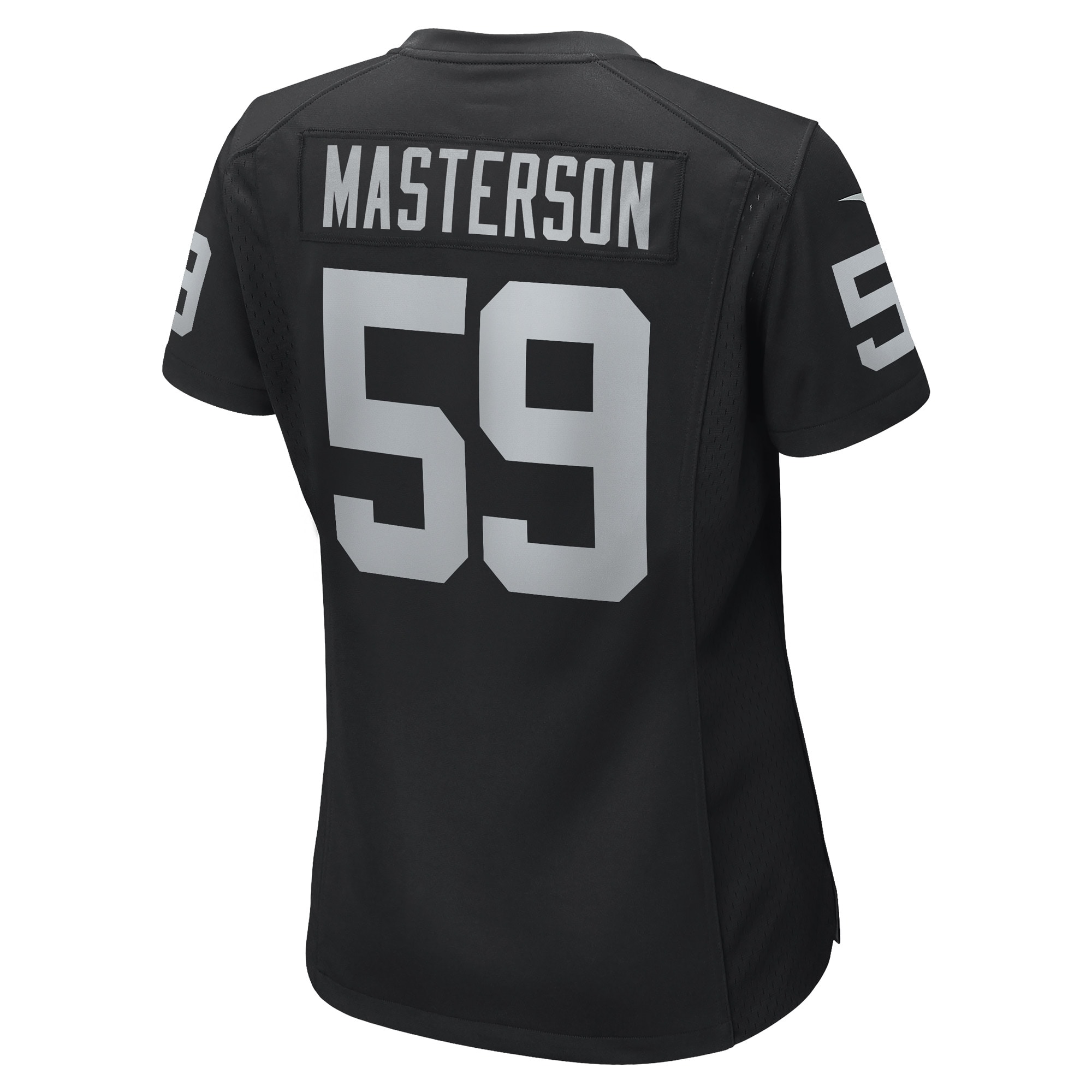 Las Vegas Raiders Luke Masterson Black Game Player NFL Jersey Women's