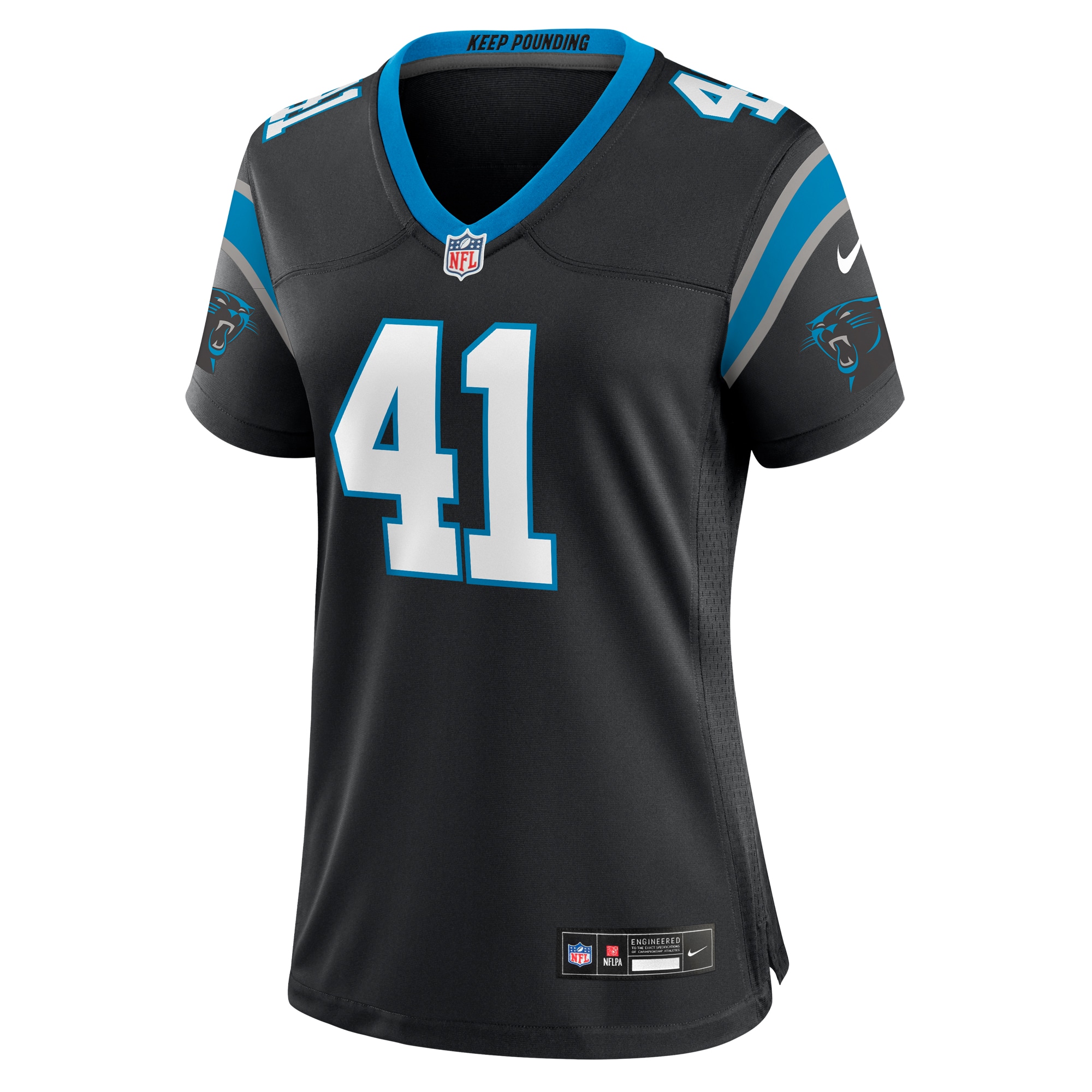 Carolina Panthers Matthias Farley Black Game NFL Jersey Women's