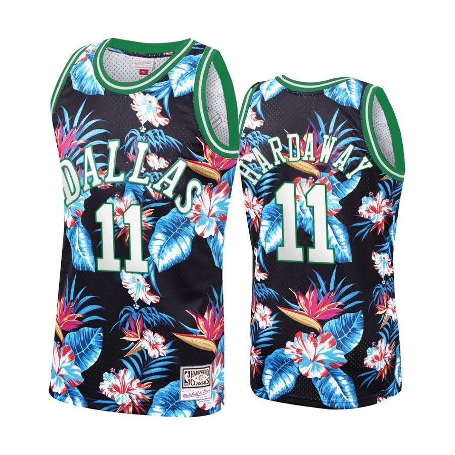 Dallas Mavericks Tim Hardaway Jr. 11 Floral Fashion NBA Jersey Men's