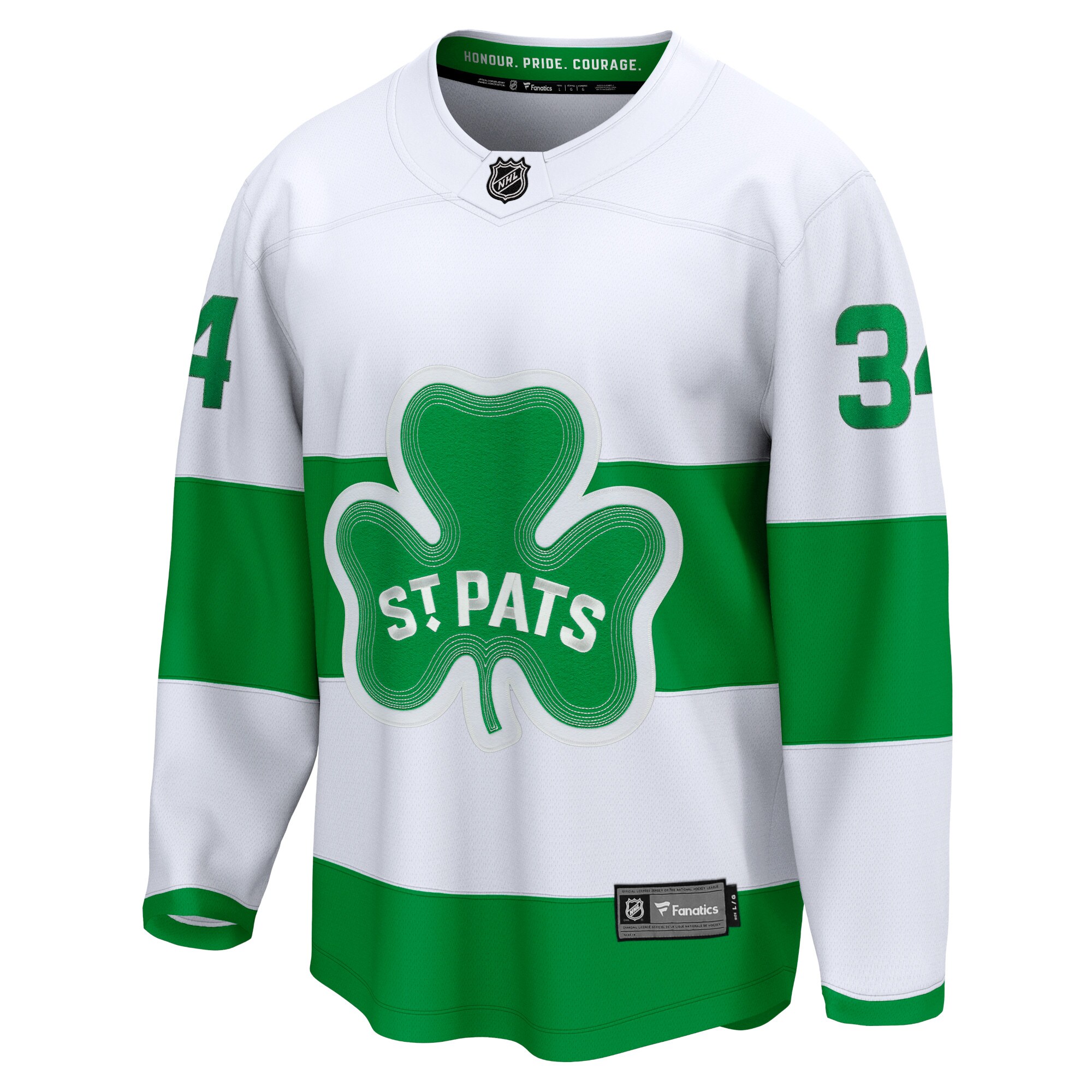 Toronto Maple Leafs Auston Matthews White St. Patricks Alternate Premier Breakaway Player NHL Jersey Men's
