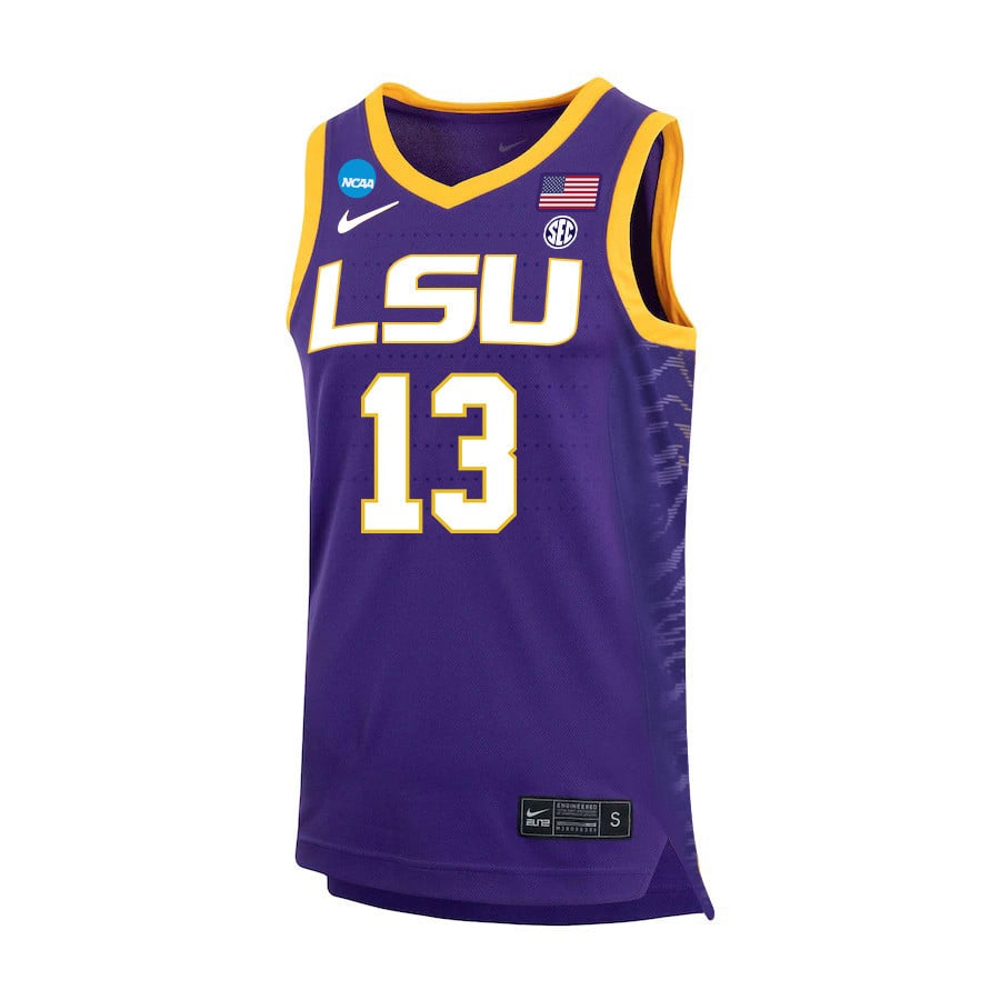 Last-Tear Poa 13 LSU Tigers 2023 Purple NCAA Jersey Men's