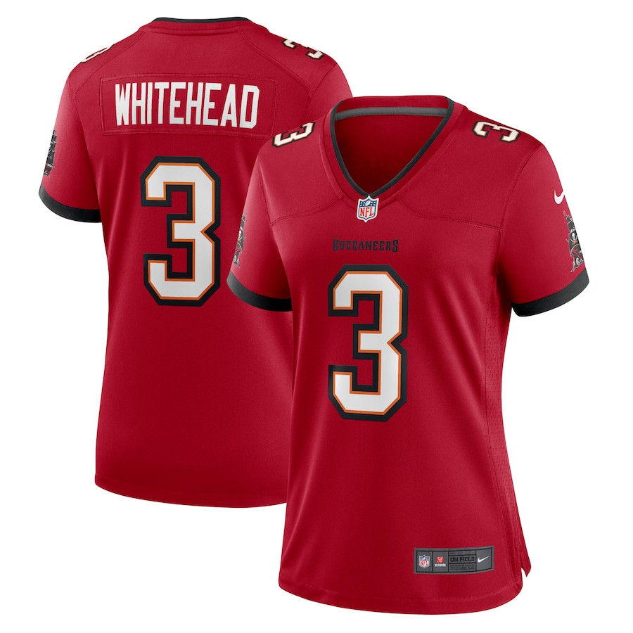 Jordan Whitehead 3 Tampa Bay Buccaneers Game Red NFL Jersey Women's