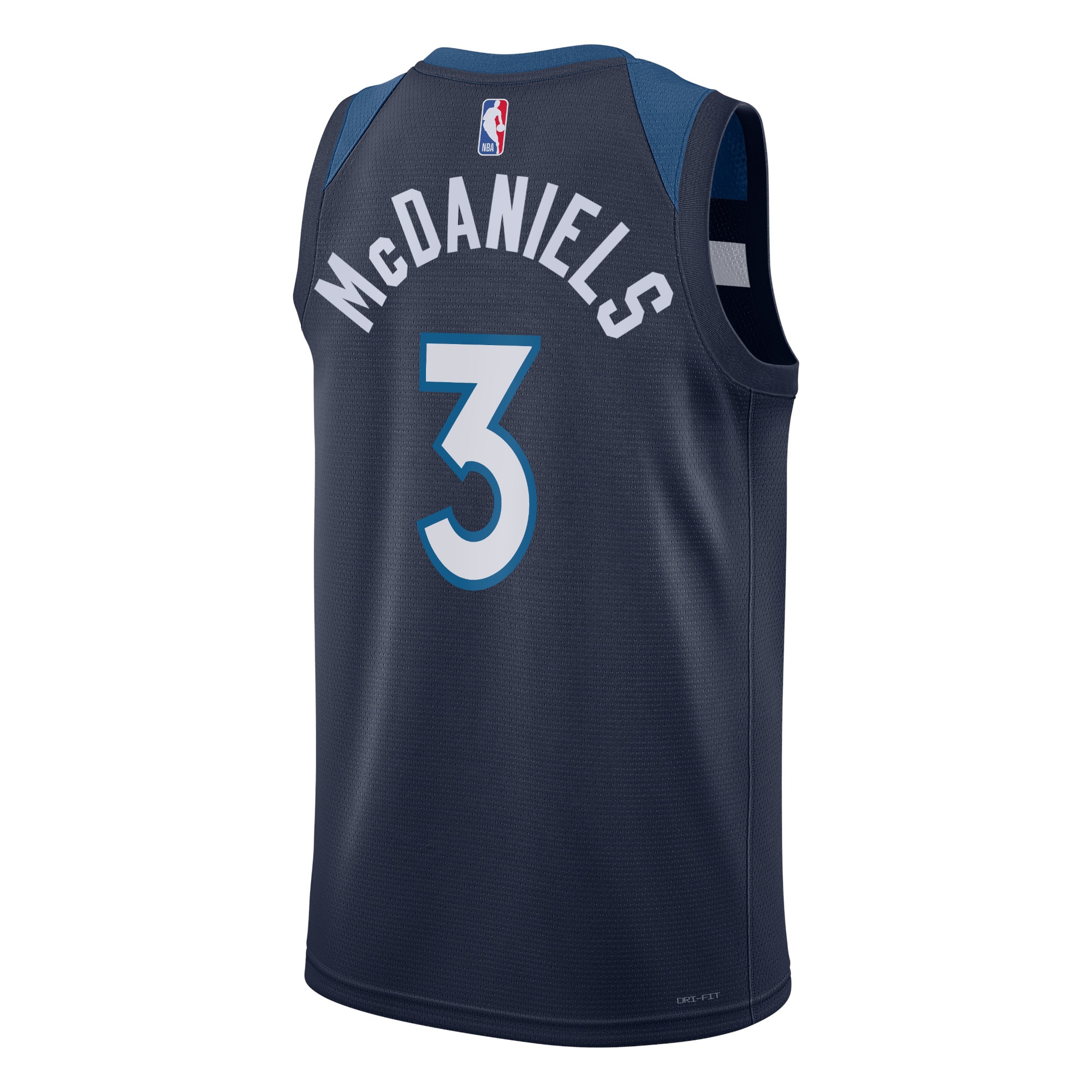 Minnesota Timberwolves Icon Edition Swingman Navy Jaden McDaniel Unisex NBA Jersey Unisex
