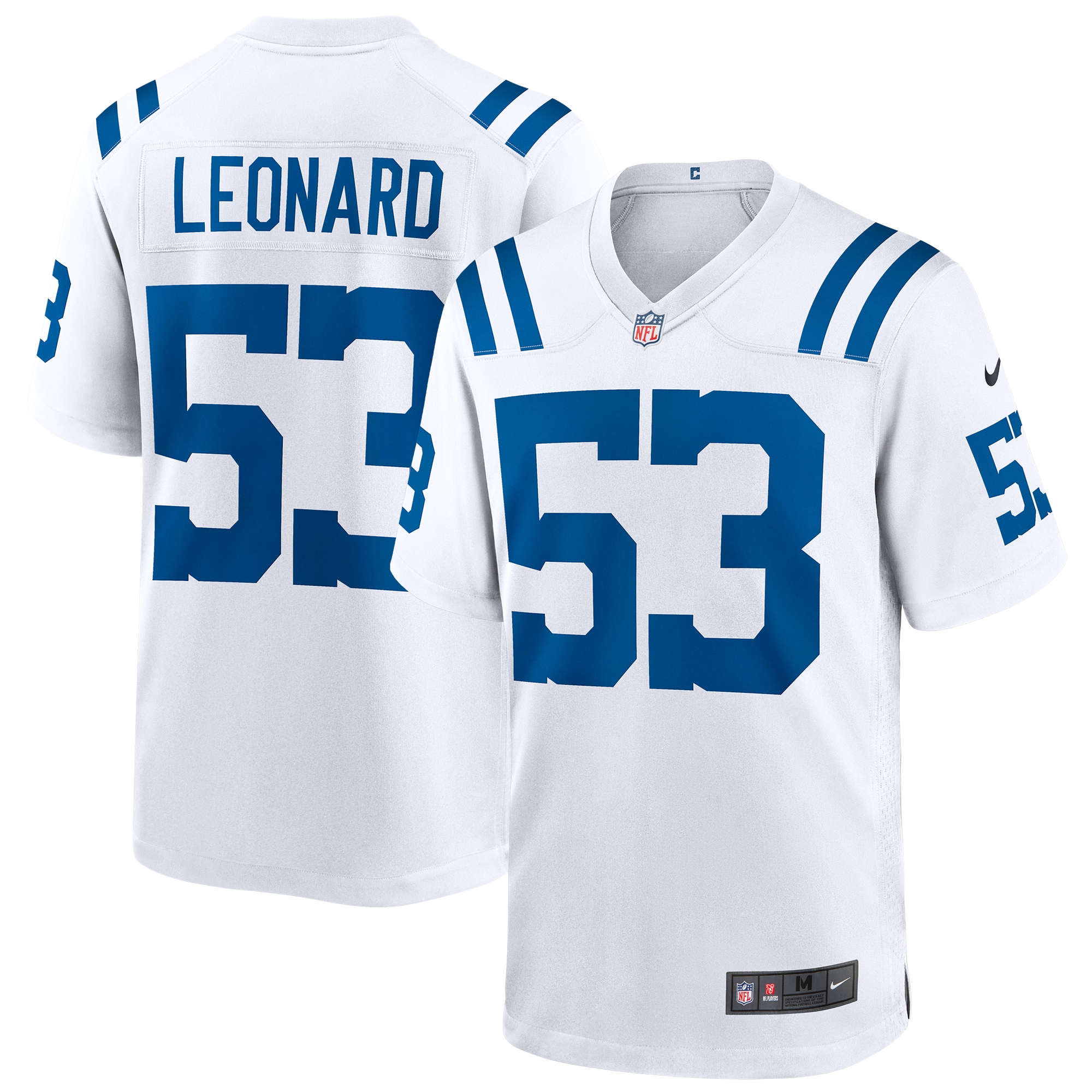 Indianapolis Colts Shaquille Leonard White Game Player NFL Jersey Men's
