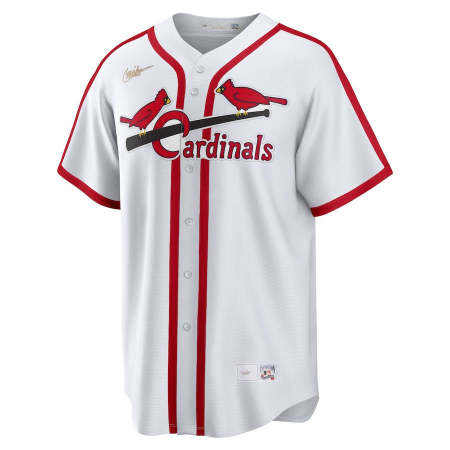 Ozzie Smith 1 St. Louis Cardinals Cooperstown Collection Home White MLB Jersey Men's