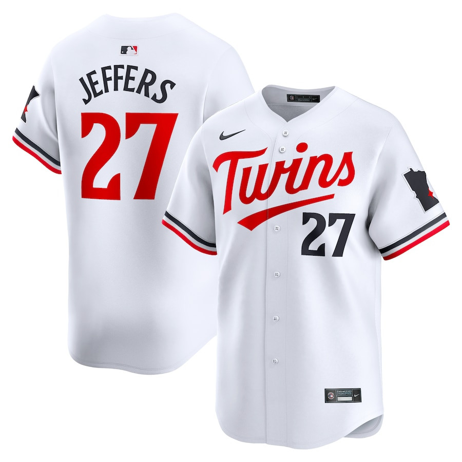 Ryan Jeffers 27 Minnesota Twins Home Limited Player White MLB Jersey Men's