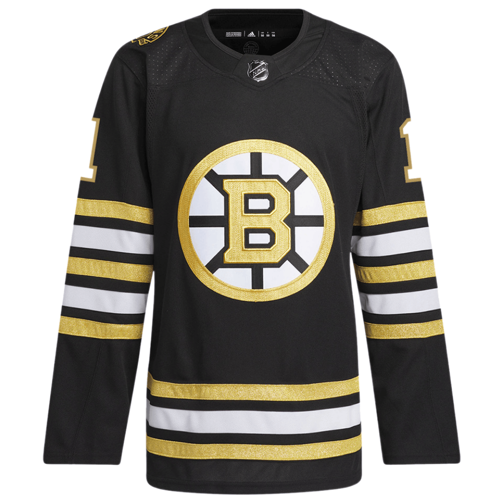 Jeremy Swayman 1 Boston Bruins 100th Anniversary Primegreen Home Black NHL Jersey Men's