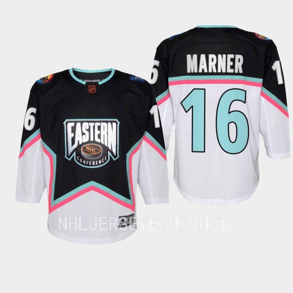 Mitch Marner 16 Toronto Maple Leafs 2023 All Star Eastern Conference Black NHL Jersey Men's