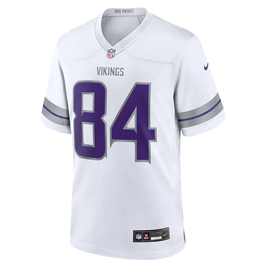 Randy Moss 84 Minnesota Vikings Alternate Retired Player Game White NFL Jersey Men's