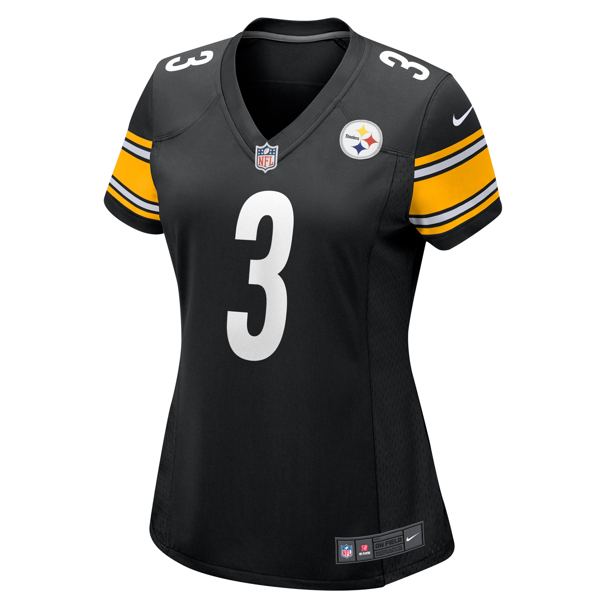 Pittsburgh Steelers Russell Wilson Black Game NFL Jersey Women's