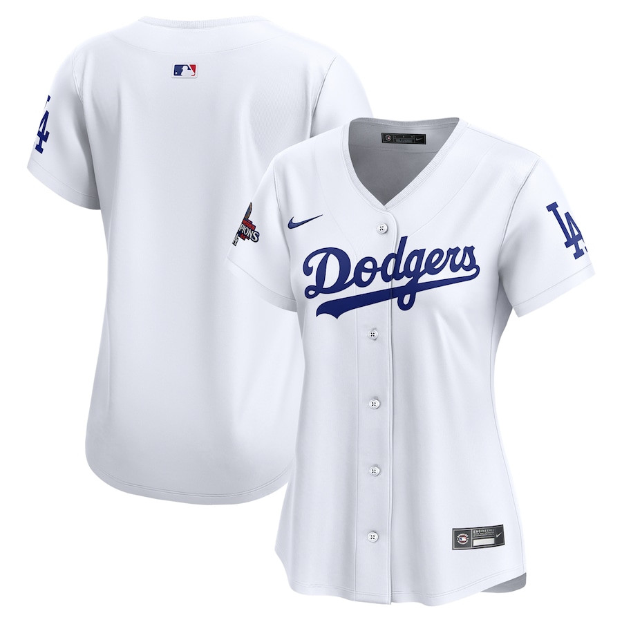 Los Angeles Dodgers 2024 World Series Champions Home Limited White MLB Jersey Women's