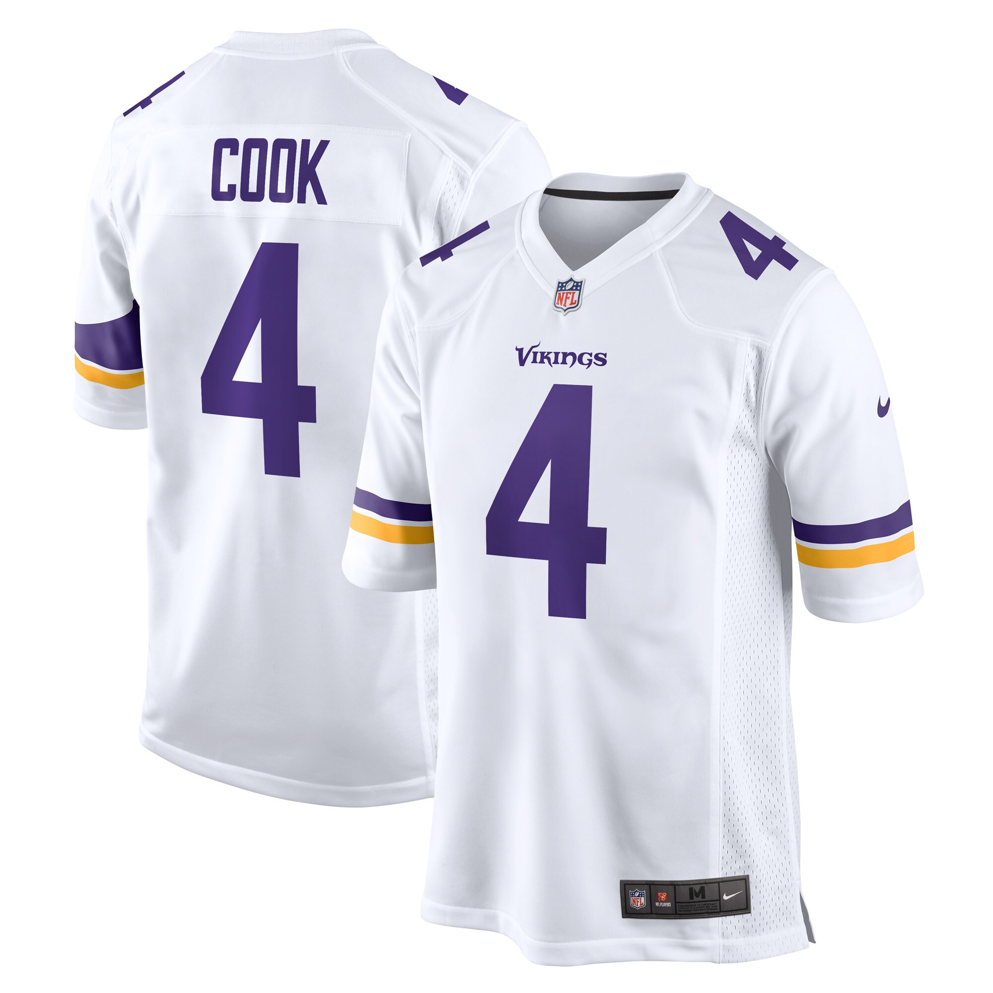 Minnesota Vikings Dalvin Cook White Game NFL Jersey Men's