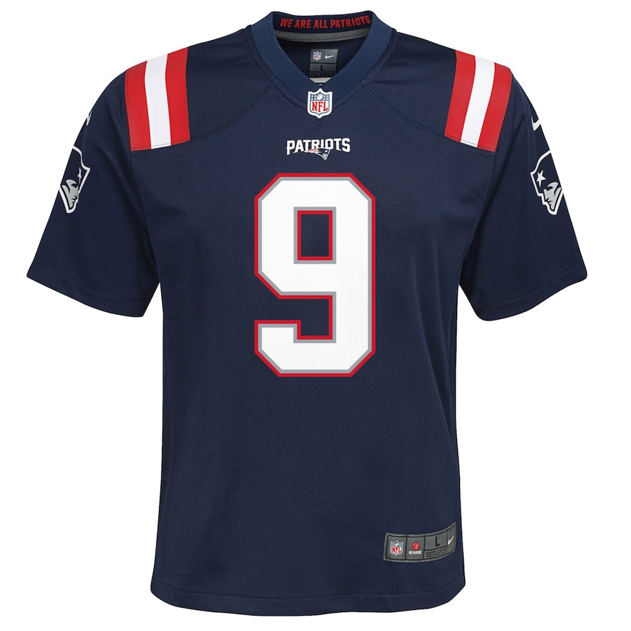 Matthew Judon 9 New England Patriots Game Navy NFL Jersey Youth