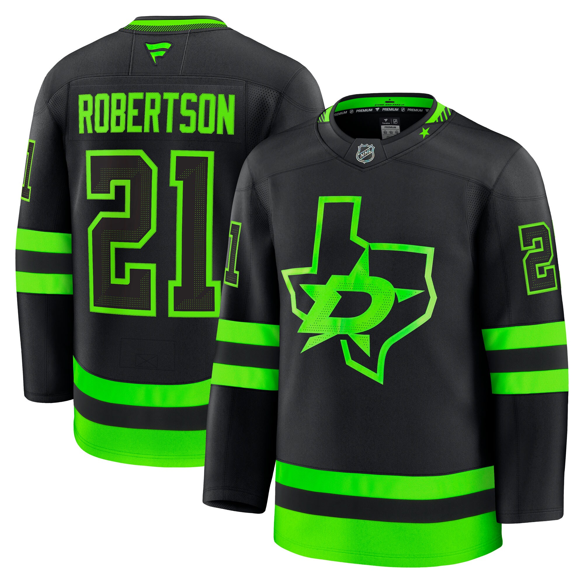 Dallas Stars Jason Robertson Black Alternate Premium NHL Jersey Men's