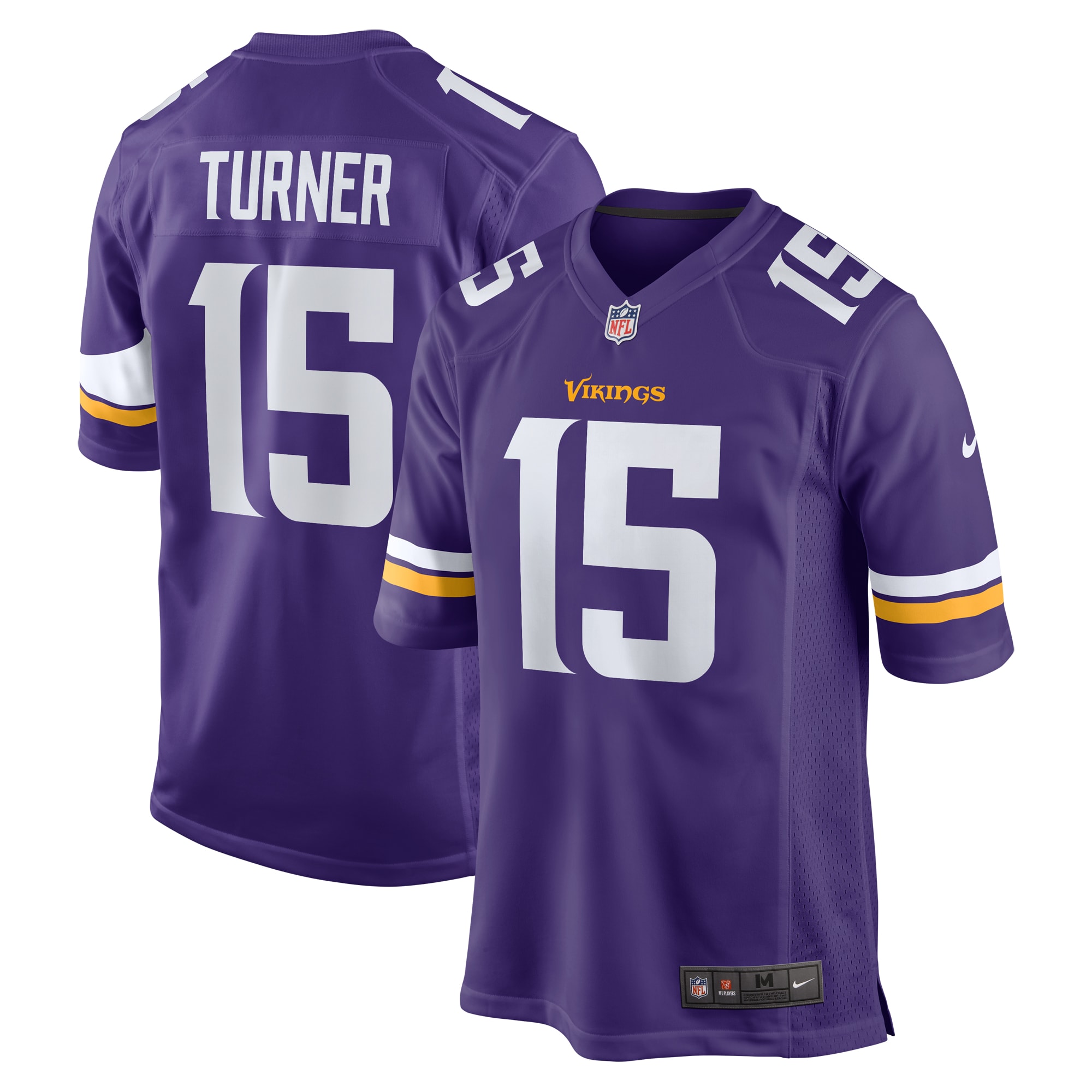 Minnesota Vikings Dallas Turner Purple Player Game NFL Jersey Men's