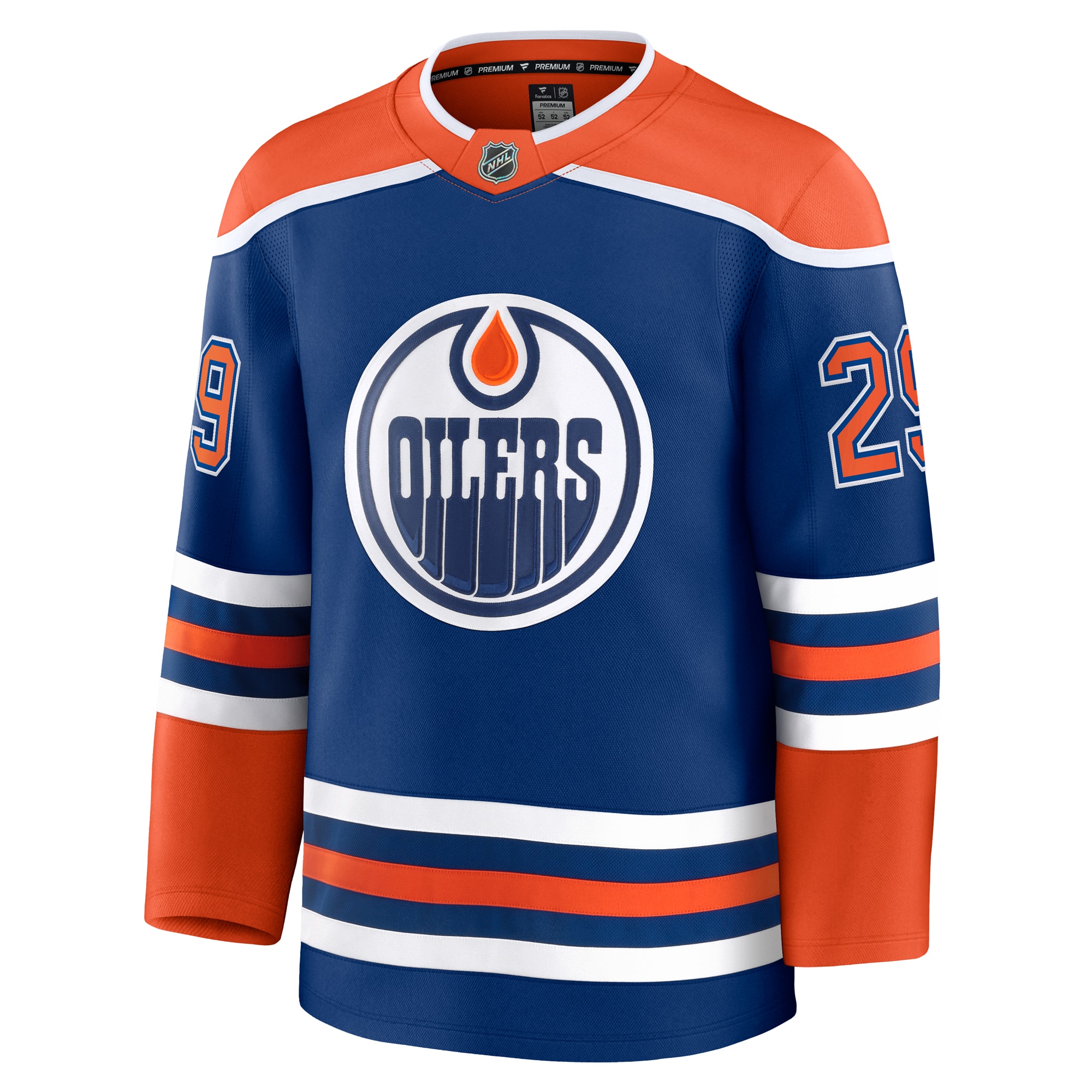 Edmonton Oilers Leon Draisaitl Royal Home Premium NHL Jersey Men's