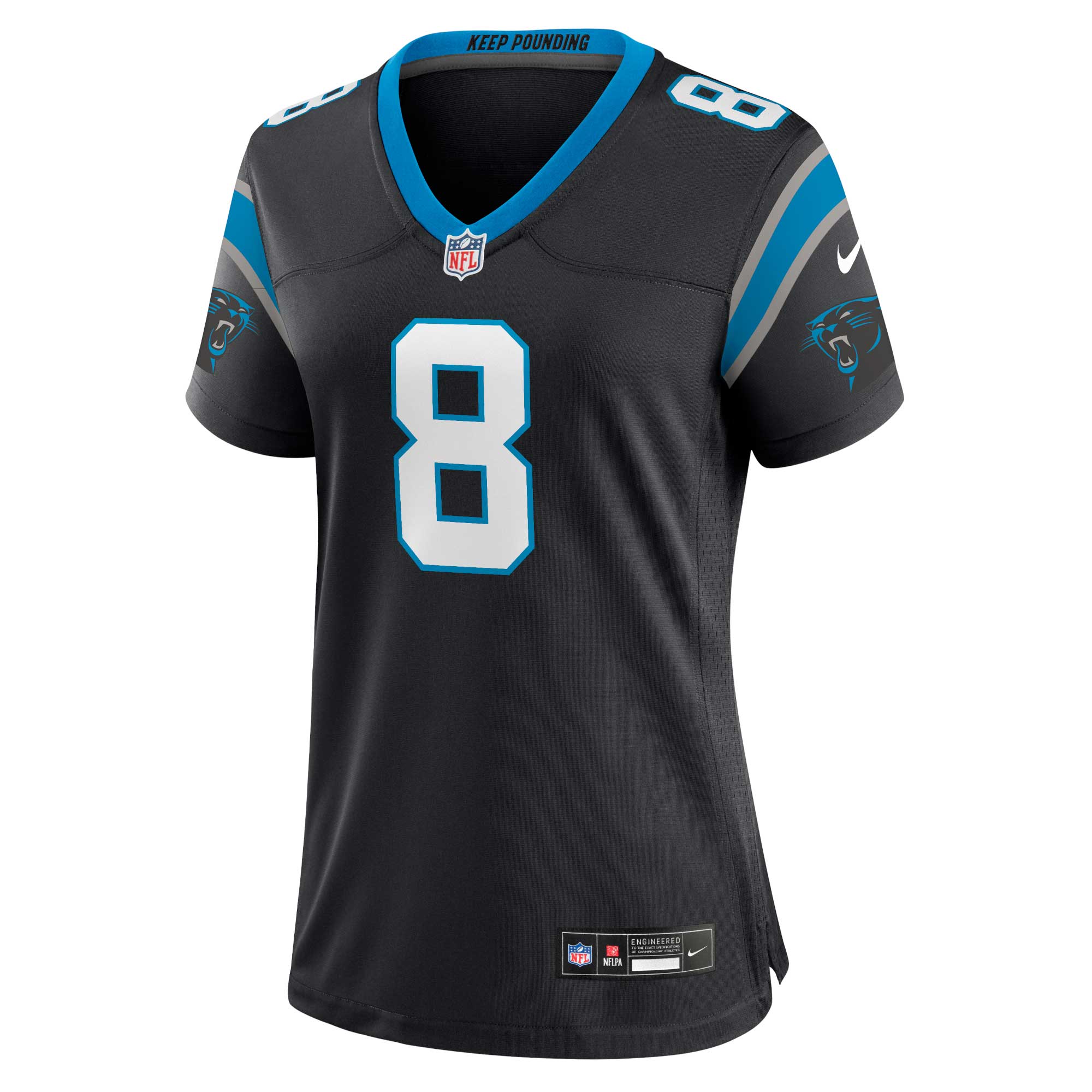 Carolina Panthers Jaycee Horn Black Player NFL Jersey Women's