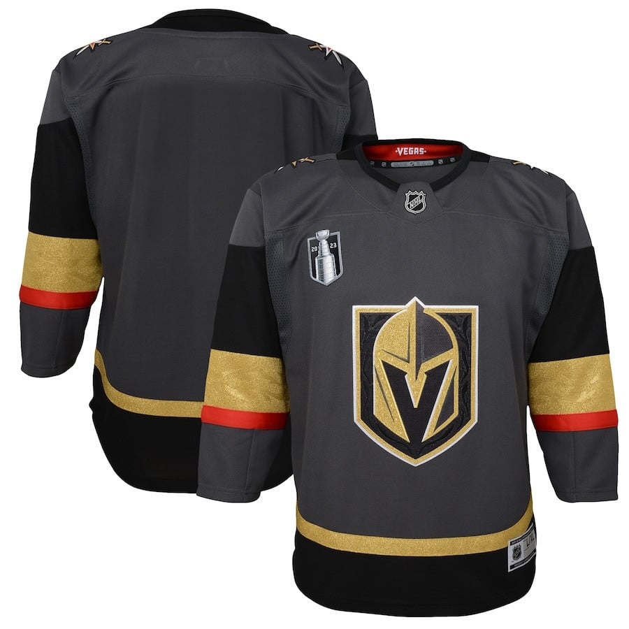 Vegas Golden Knights 2023 Stanley Cup Final Alternate Black NHL Jersey Youth