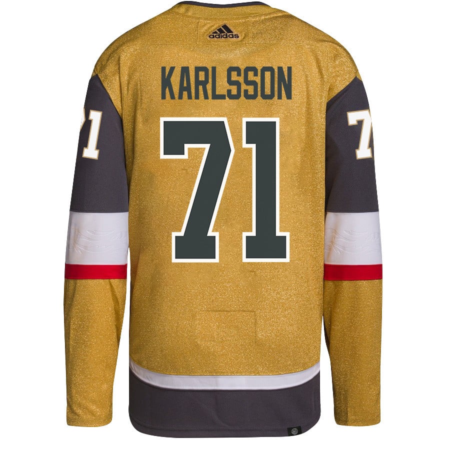 William Karlsson 71 Vegas Golden Knights Stanley Cup 2023 Champions Patch Home Breakaway Gold NHL Jersey Men's