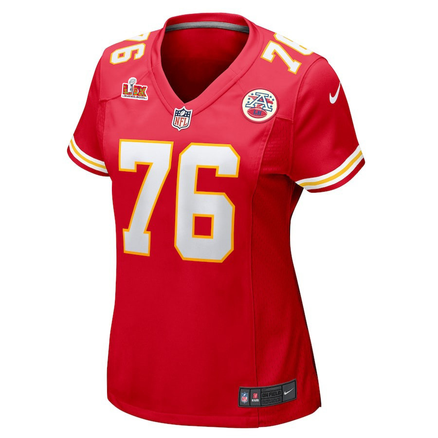 Kingsley Suamataia #76 Kansas City Chiefs Super Bowl LIX Red NFL Jersey Women's