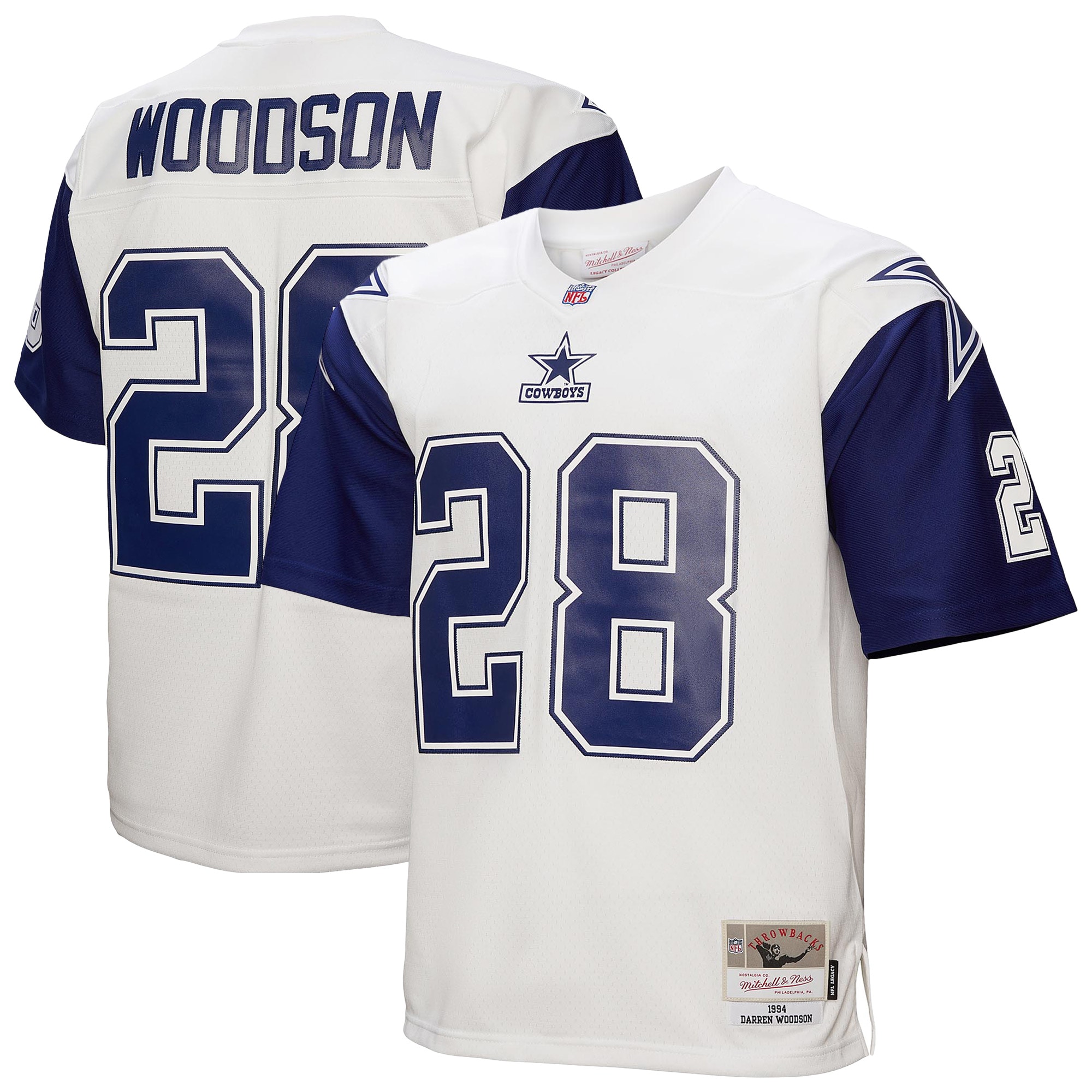 Dallas Cowboys Darren Woodson Mitchell Ness White 1994 Alternate Legacy NFL Jersey Men's