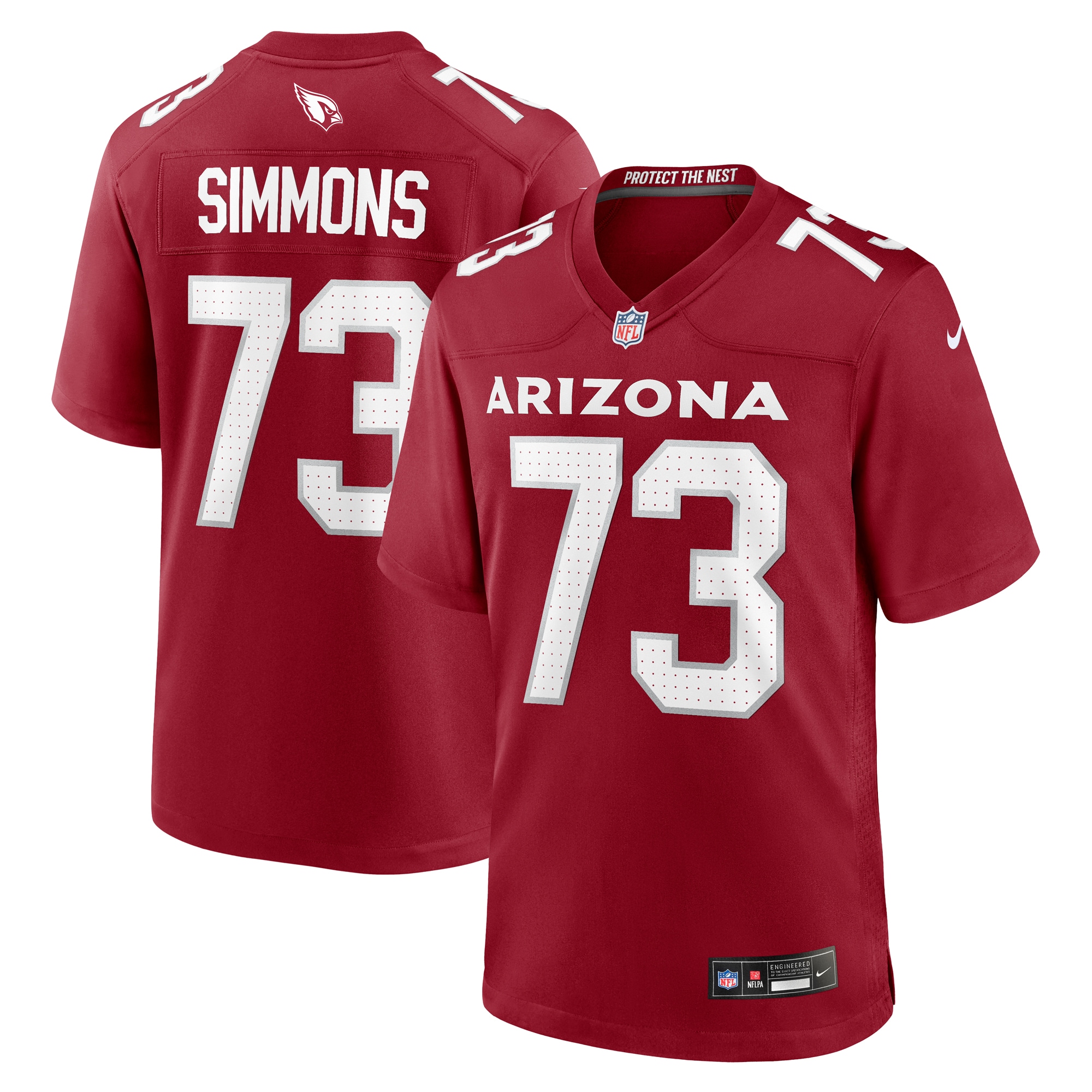 Arizona Cardinals Lachavious Simmons Cardinal Team Game NFL Jersey Men's